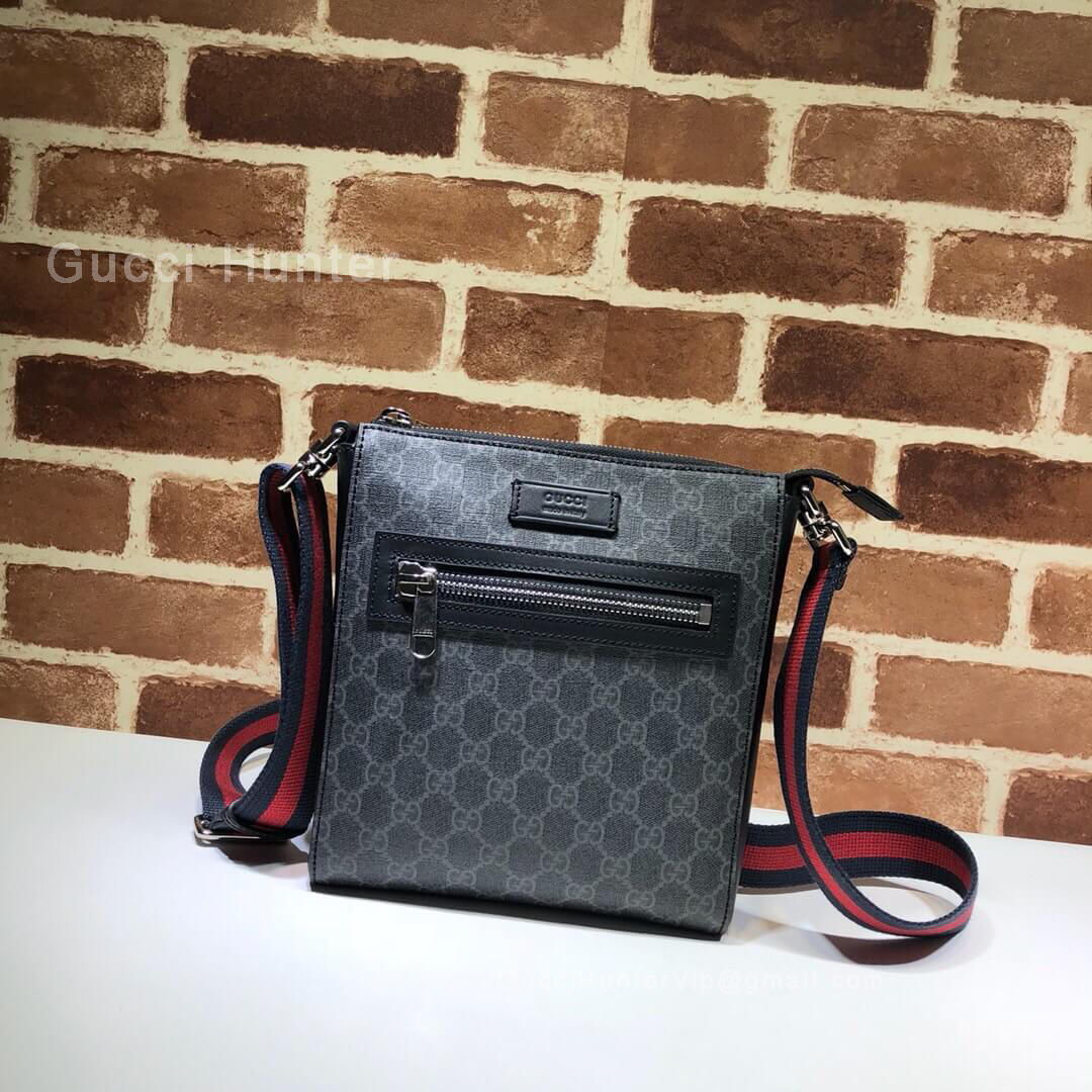 Gucci GG Supreme Small Messenger Bag Black 523599